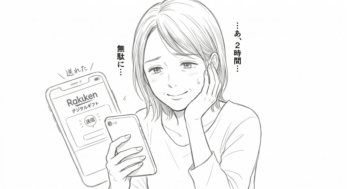 楽券 デジタルギフト〜私が2時間とATM手数料を無駄にし続けた件について〜