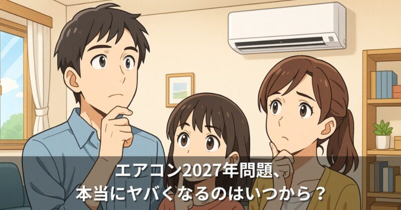 エアコン2027年問題、本当にヤバくなるのはいつから？価格高騰を回避する方法