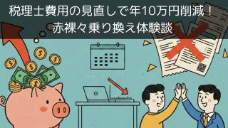 税理士費用の見直しで年10万円削減！赤裸々乗り換え体験談