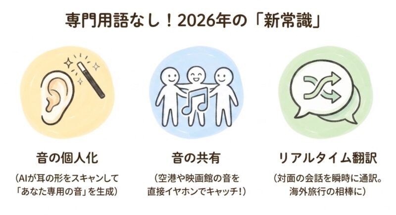 2026年のワイヤレスイヤホン、ここが変わった