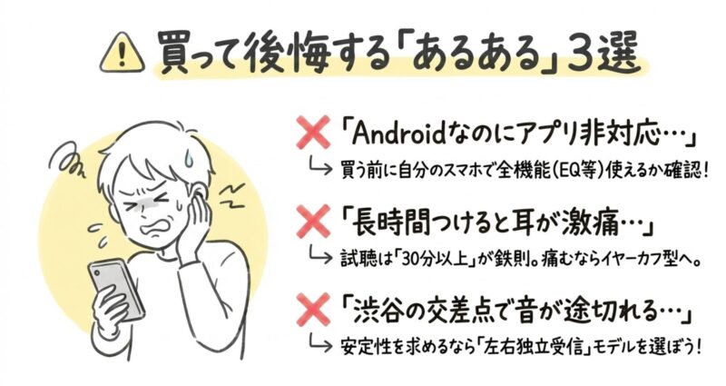 「買って後悔した」によくある失敗パターン