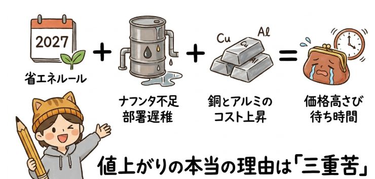 値上がりの本当の理由は三重苦