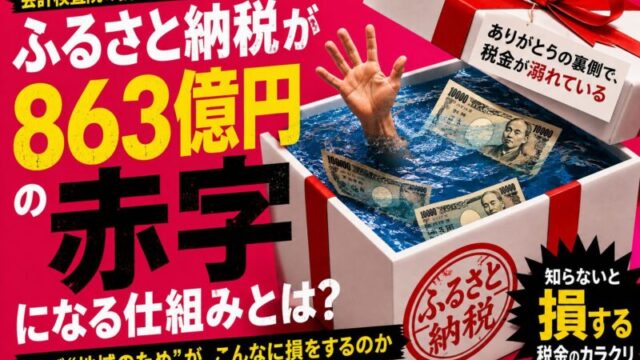 ふるさと納税が863億円の赤字になる仕組みとは？会計検査院の調査結果をわかりやすく解説