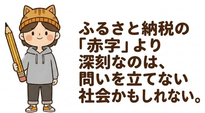 深刻なのは問いを立てない社会かもしれない