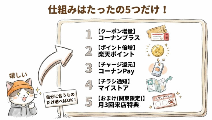 仕組みはたったの5つだけ