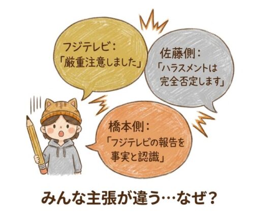 みんなの主張が違うのはなぜ?