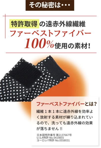 遠赤外線フリーバンドは特許取得