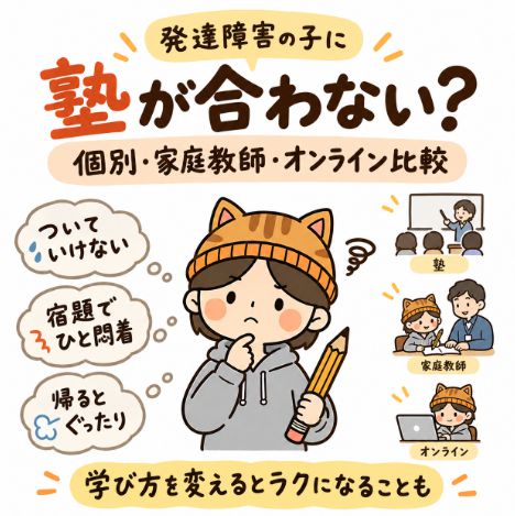 塾が合わないなら学び方を変えるとラクになることも