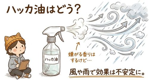 ハッカ油はどう?