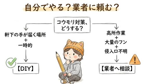 自分でやる?業者に頼む?