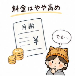 料金はやや高め